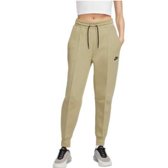 Nike Tech Fleece joggers in neutral olive green size XS - Picture 1 of 10